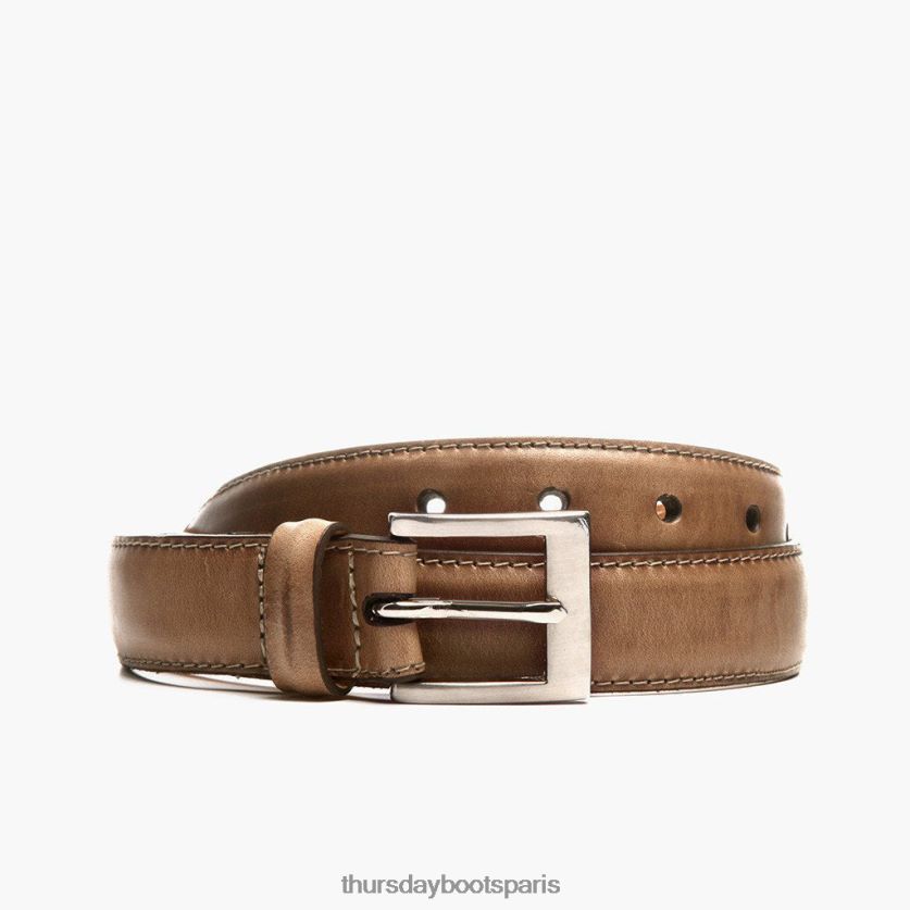 accessoires FX48NR172 Hommes chrome naturel excel Thursday Boots ceinture en cuir classique