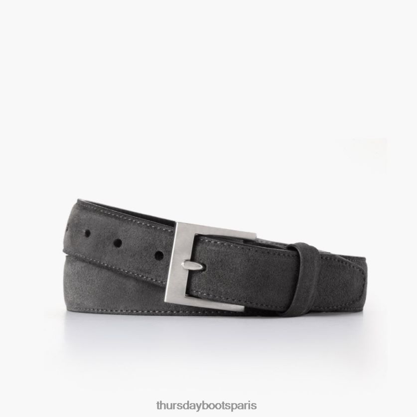 accessoires FX48NR173 Hommes gris ombre Thursday Boots ceinture en cuir classique