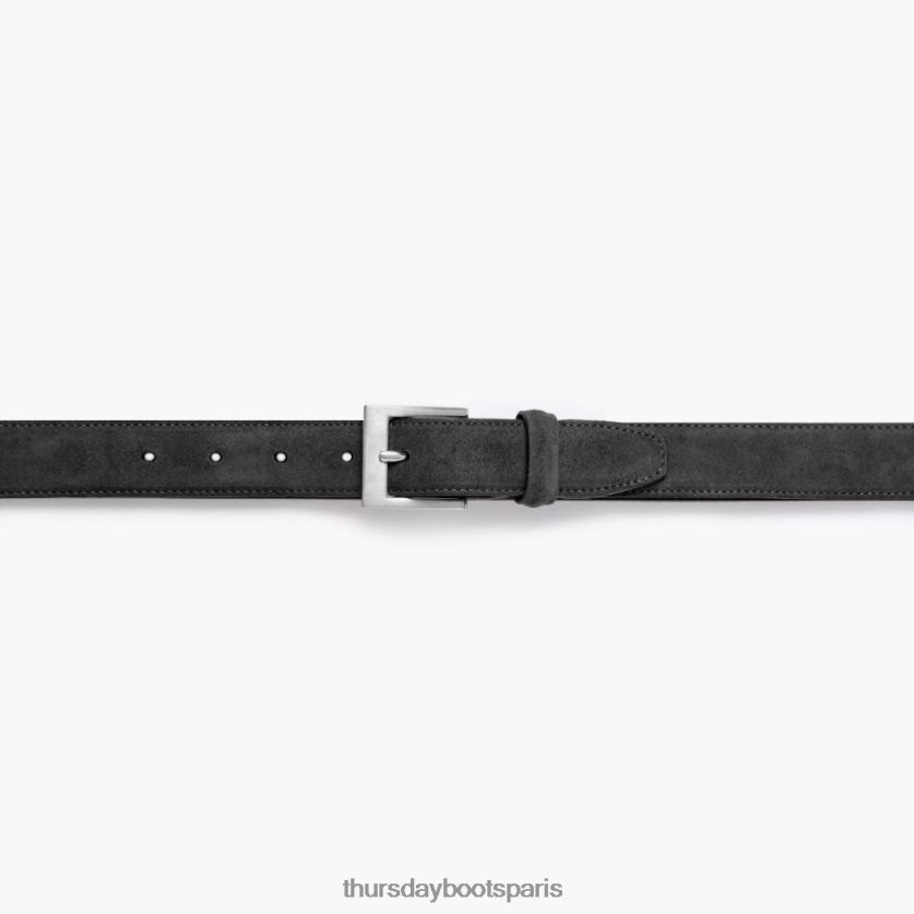 accessoires FX48NR173 Hommes gris ombre Thursday Boots ceinture en cuir classique