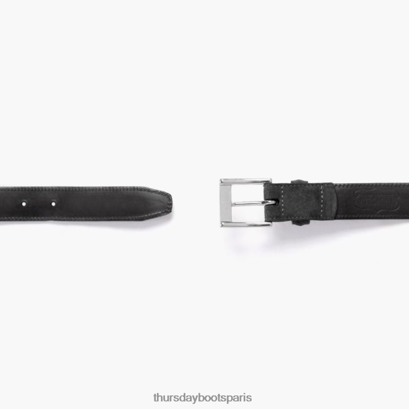 accessoires FX48NR173 Hommes gris ombre Thursday Boots ceinture en cuir classique