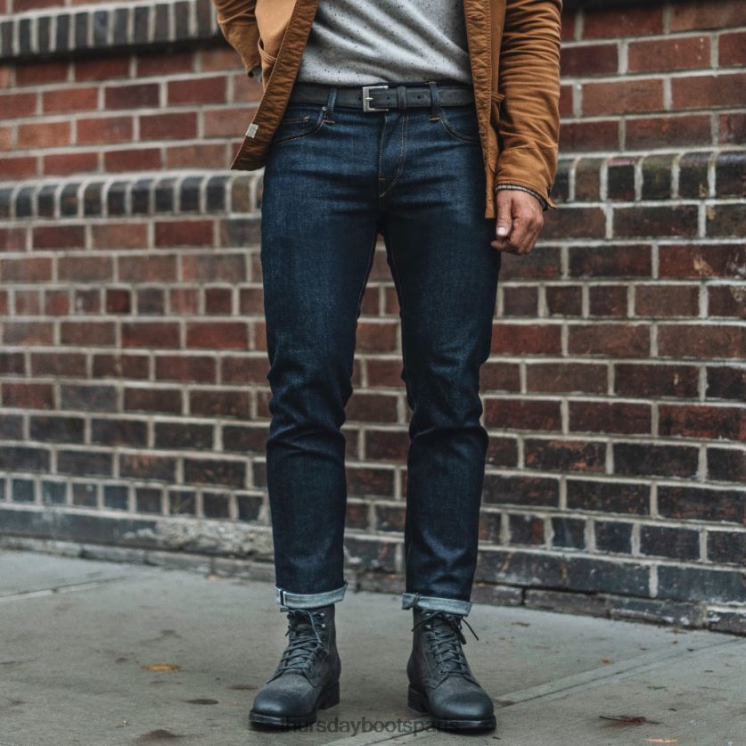 accessoires FX48NR173 Hommes gris ombre Thursday Boots ceinture en cuir classique