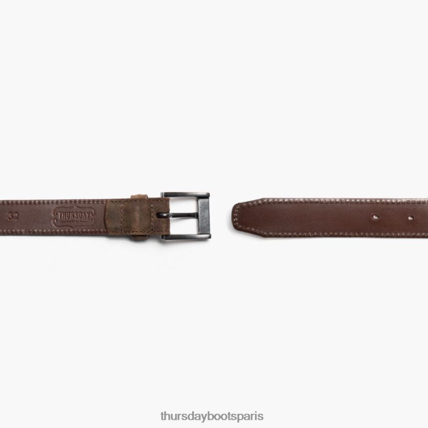 accessoires FX48NR175 Hommes moka Thursday Boots ceinture en cuir classique