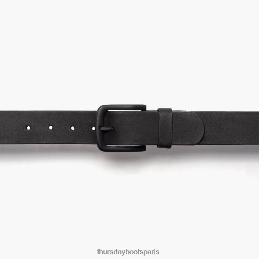 accessoires FX48NR176 Hommes noir mat Thursday Boots ceinture en cuir héritage