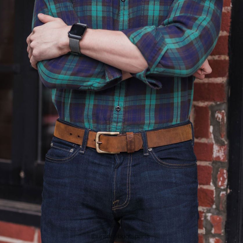 accessoires FX48NR182 Hommes cuivre brûlé Thursday Boots ceinture en cuir héritage