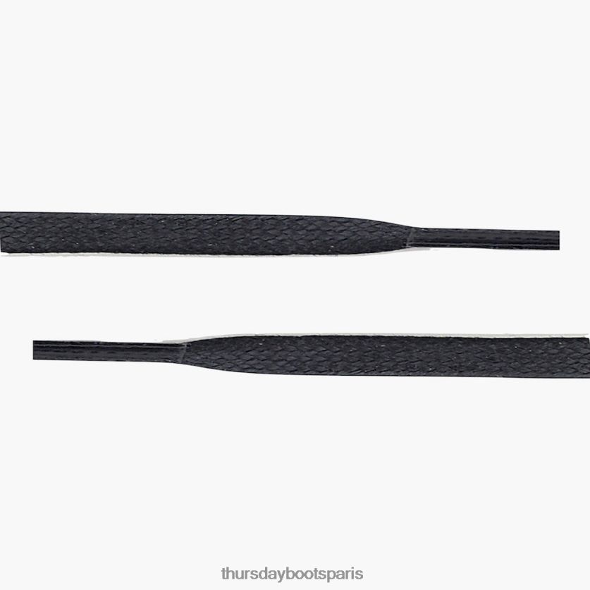 accessoires FX48NR289 Hommes noir Thursday Boots lacets plats en coton ciré