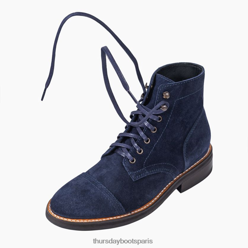 accessoires FX48NR301 Hommes bleu Thursday Boots lacets plats en coton ciré