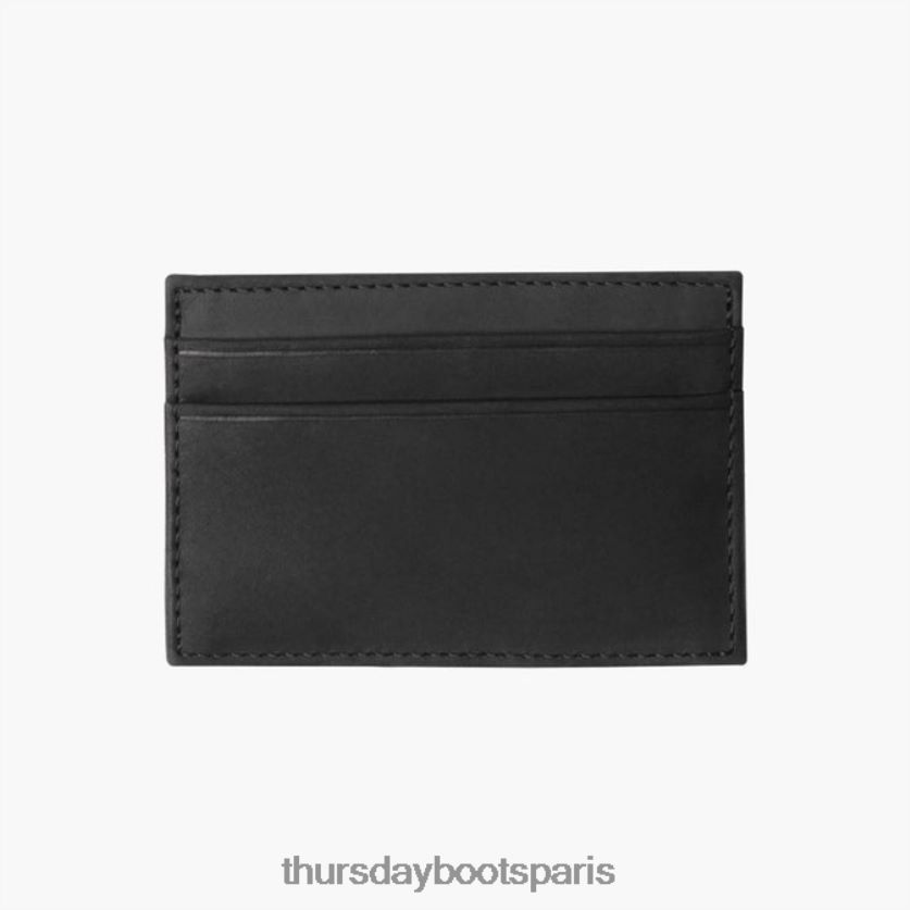 accessoires FX48NR279 Hommes noir mat Thursday Boots porte-cartes en cuir