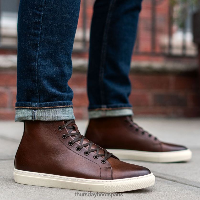 chaussures FX48NR136 Hommes café Thursday Boots premier haut haut