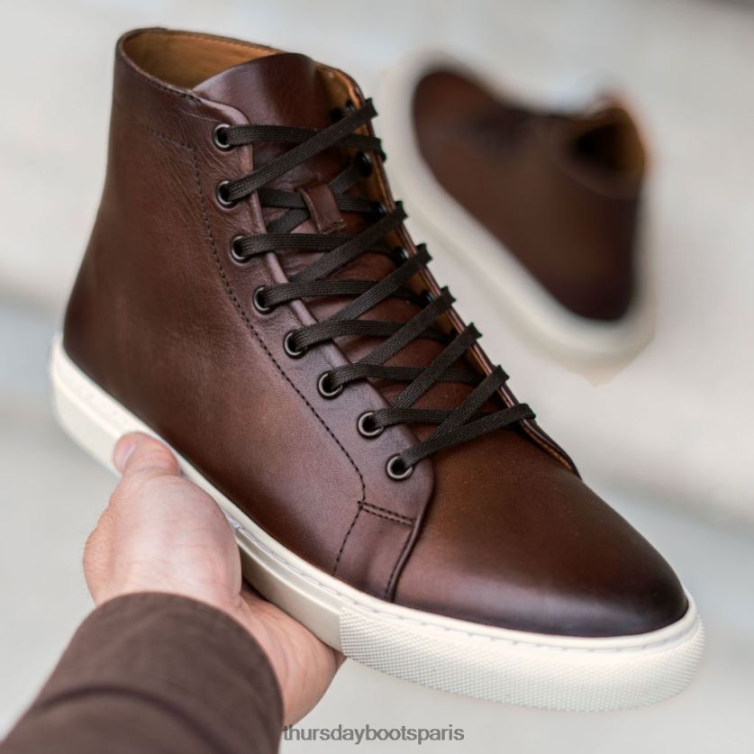 chaussures FX48NR136 Hommes café Thursday Boots premier haut haut
