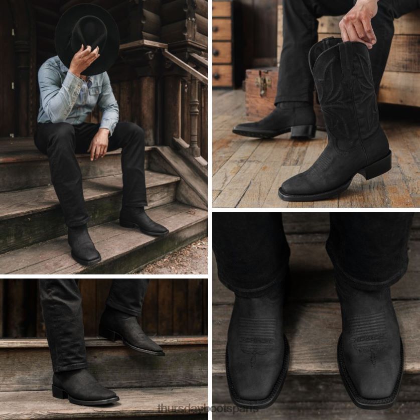 chaussures FX48NR102 Hommes noir mat Thursday Boots desperado