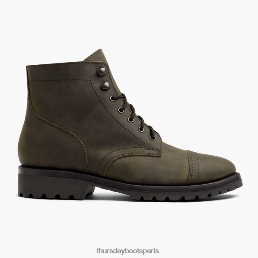 chaussures FX48NR10 Hommes olive foncé mat Thursday Boots capitaine