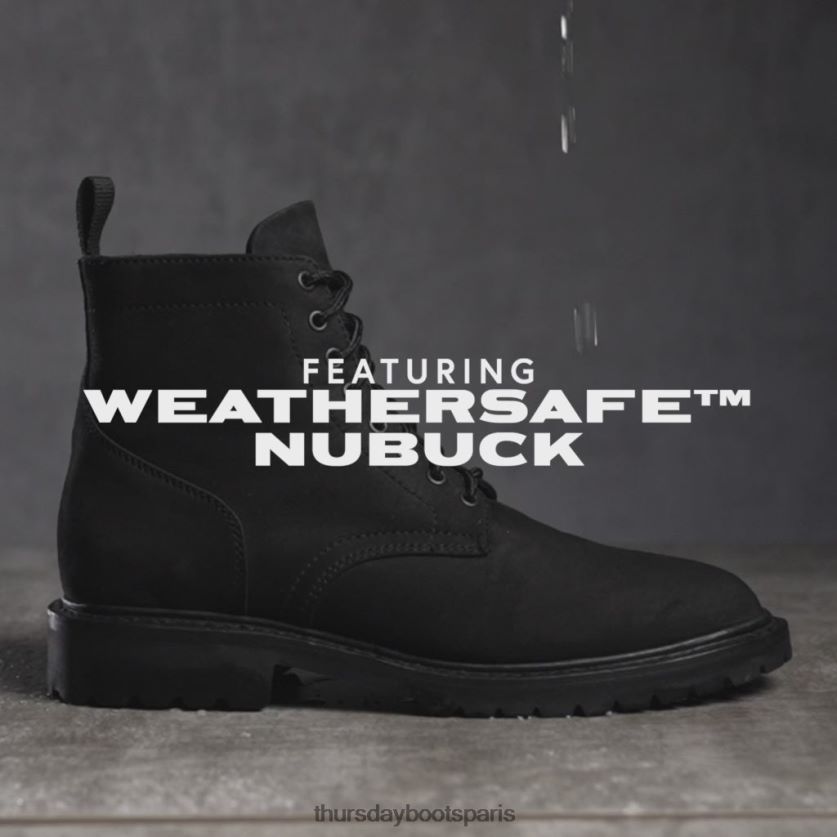 chaussures FX48NR17 Hommes noir mat Thursday Boots héros