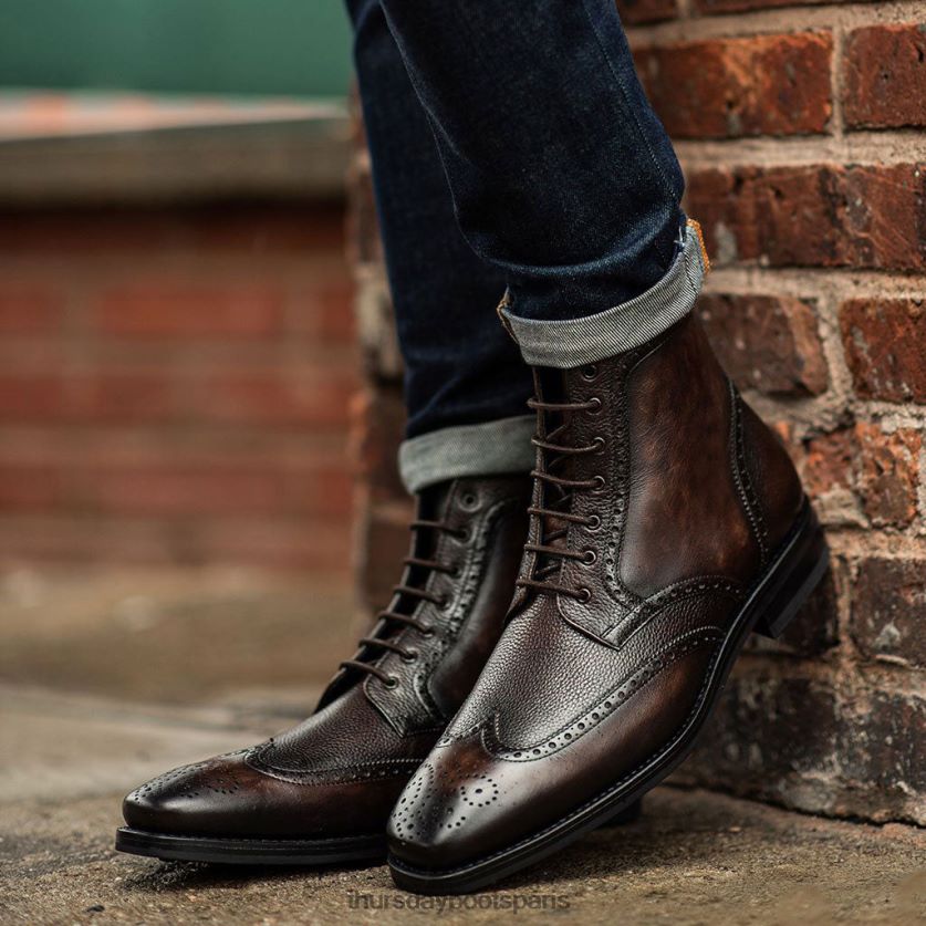 chaussures FX48NR41 Hommes chêne foncé Thursday Boots bout d'aile