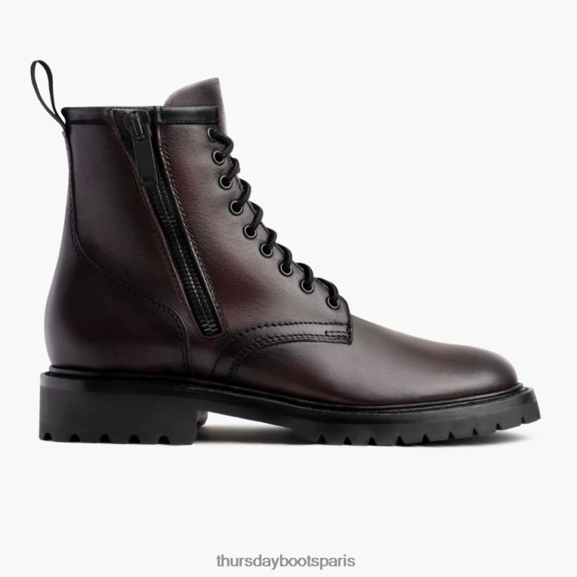 chaussures FX48NR56 Hommes cerise noire Thursday Boots piétiner