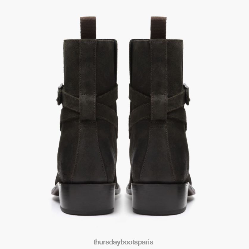 chaussures FX48NR88 Hommes daim olive foncé Thursday Boots voyou