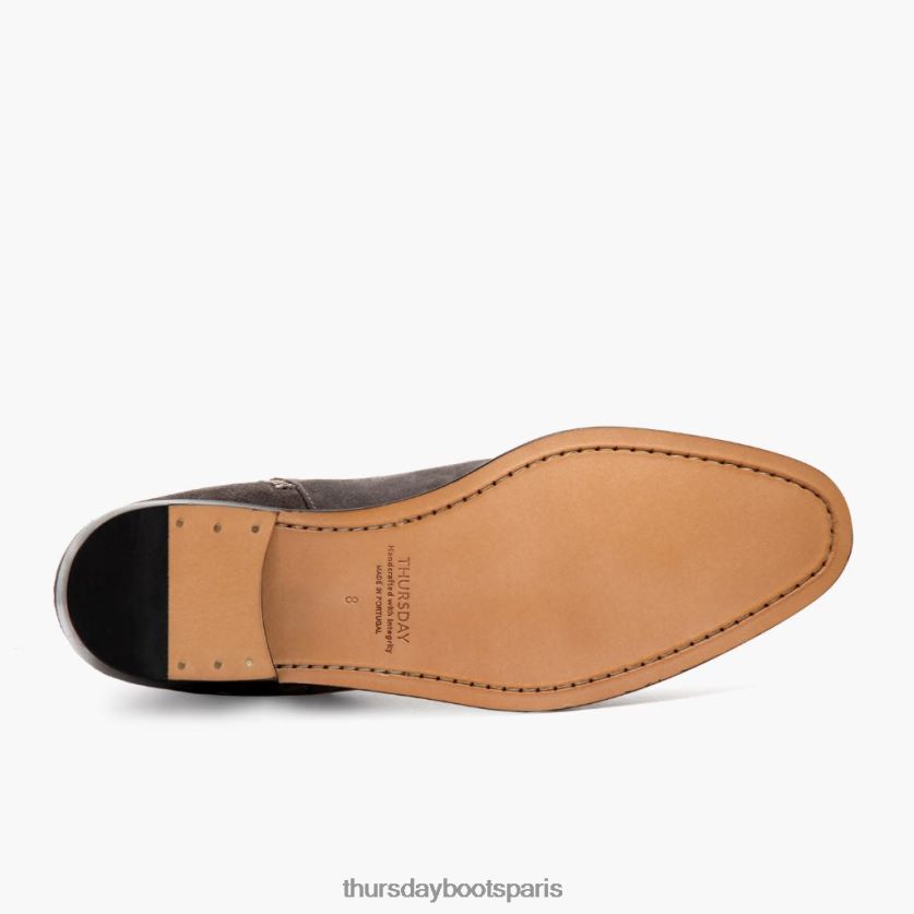 chaussures FX48NR92 Hommes daim gris Thursday Boots harnais