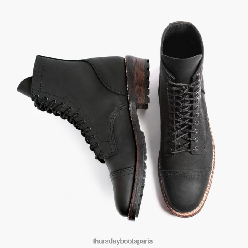 chaussures FX48NR99 Hommes noir mat Thursday Boots enregistreur