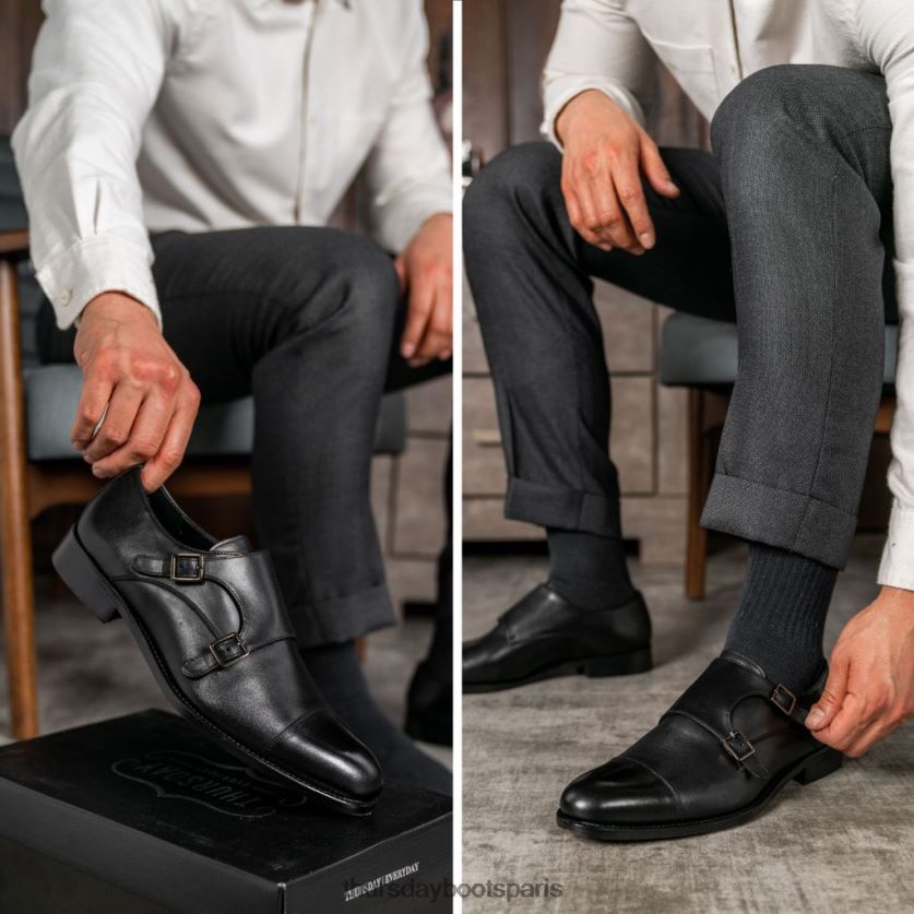 chaussures FX48NR213 Hommes noir Thursday Boots Saint