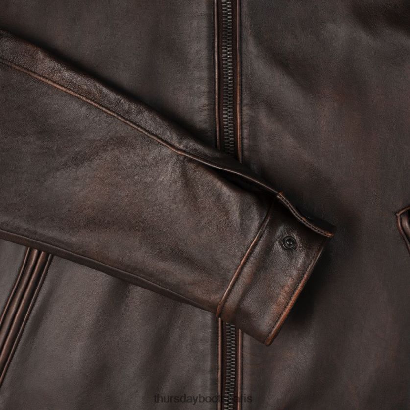 vêtements FX48NR152 Hommes café noir Thursday Boots veste roadster