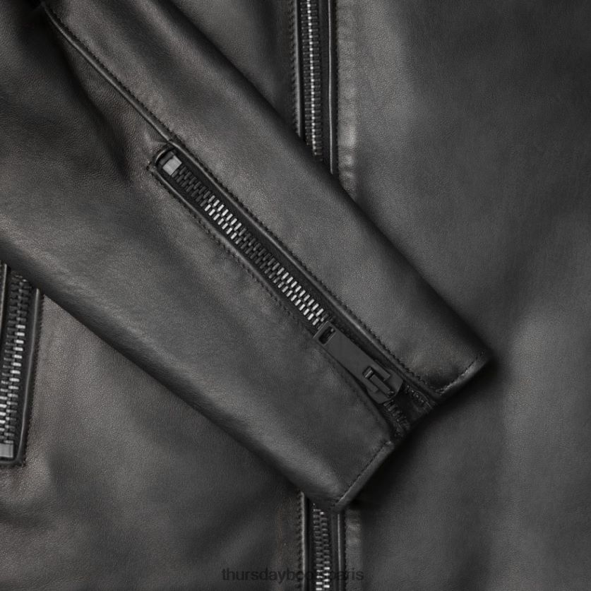 vêtements FX48NR154 Hommes noir Thursday Boots veste de moto