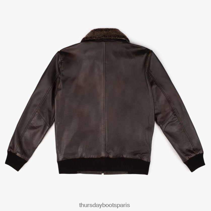 vêtements FX48NR159 Hommes café noir Thursday Boots veste de vol
