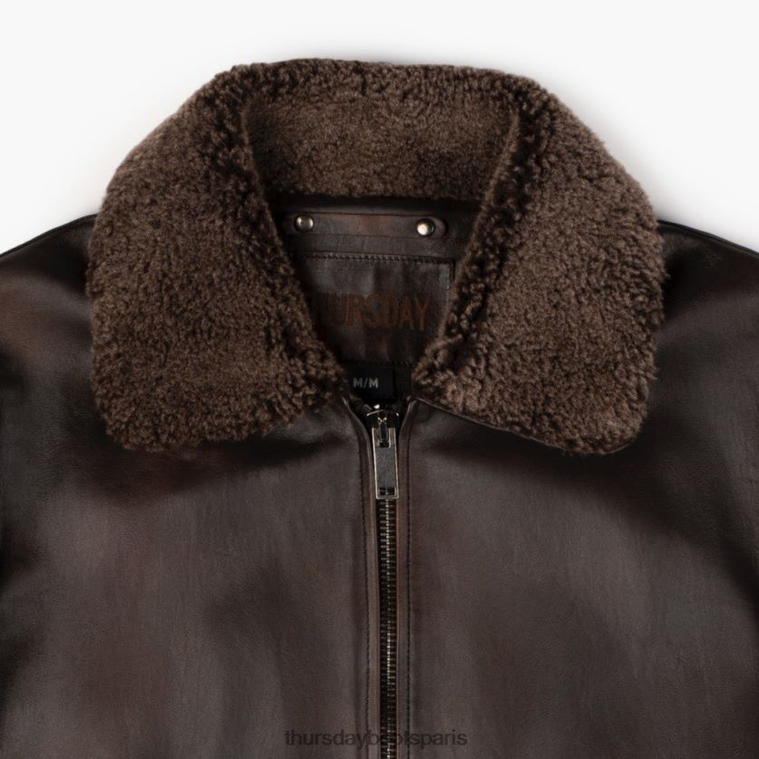 vêtements FX48NR159 Hommes café noir Thursday Boots veste de vol