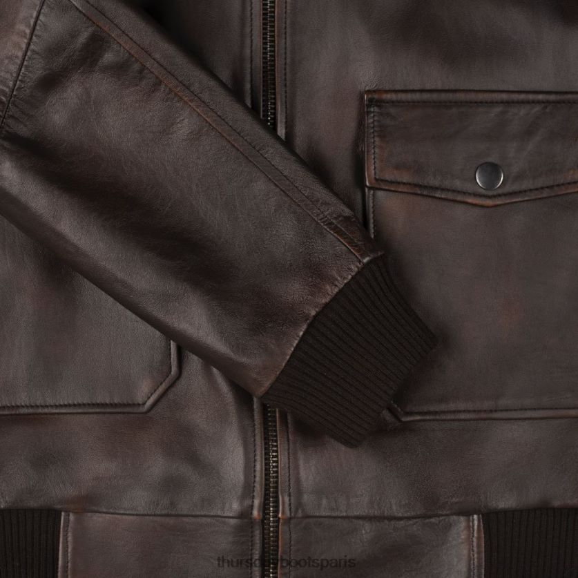vêtements FX48NR159 Hommes café noir Thursday Boots veste de vol