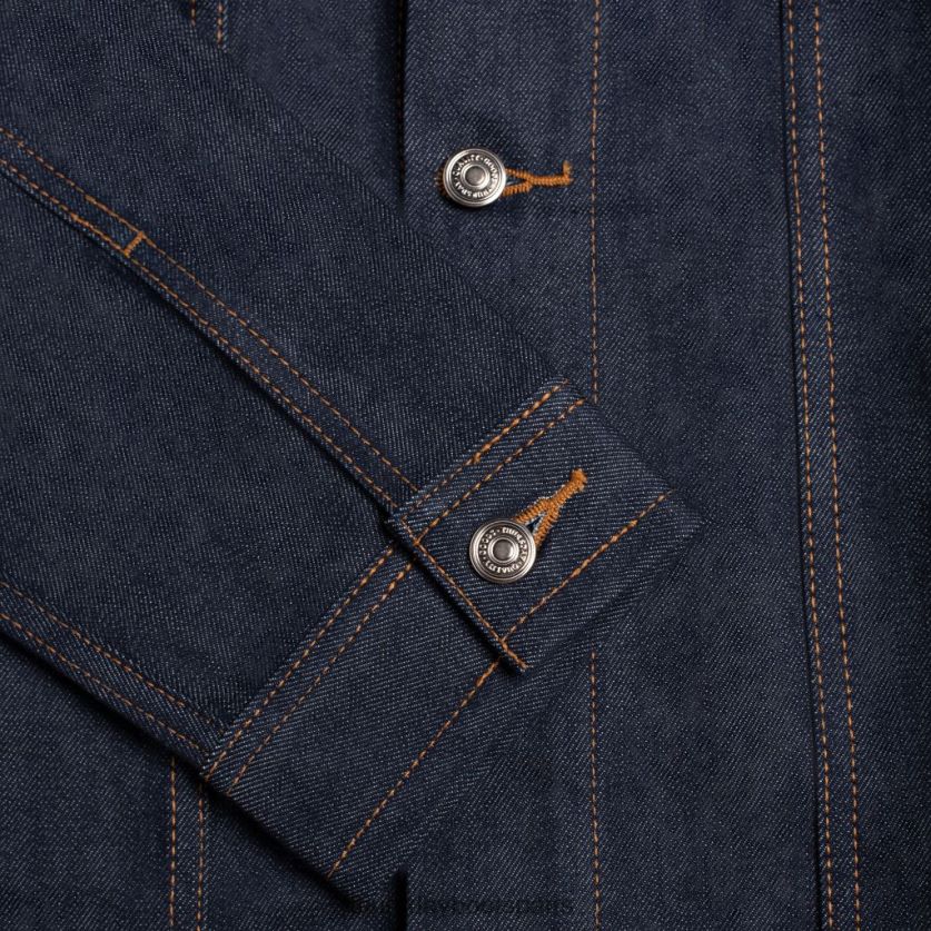 vêtements FX48NR232 Hommes indigo brut Thursday Boots veste de camionneur en jean